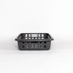 Cestas Y Palanganas>Cesto para colada bajo gris 20L
