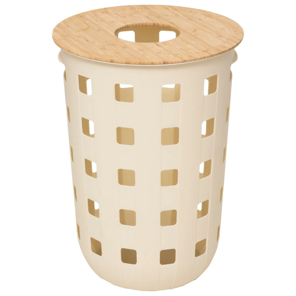 5five Cestas Para La Ropa Sucia>Cesto para ropa sucia HARMONY beige 60L