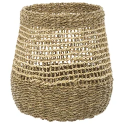 atmosphera Cestas Y Baúles|Estilo Étnico>Cesto Redondo Ajoure 26x26.5Cm