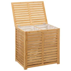 5five Cestas De Almacenamiento>Cesto WC Doble 100L Bambú