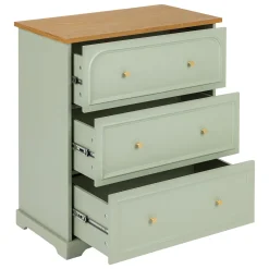 atmosphera Estantes Y Cómodas|Estilo Rústico>Cómoda con 3 cajones MOHEA CELADON