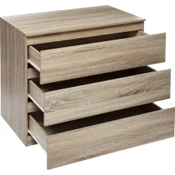 5five Muebles Y Carros De Apoyo>Cómoda de almacenaje DOLO beige con 3 cajones