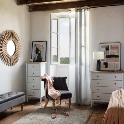 atmosphera Estantes Y Cómodas|Estilo Rústico>Cómoda Madera Con 4 Cajones 80x40x85.5Cm