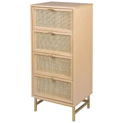 atmosphera Muebles Y Carros De Apoyo>Cómoda Rayo C/4 Cajones 50x35x107Cm