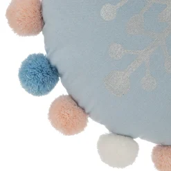 Niños atmosphera4kids Téxtil>Cojín Azul Snow Con Pompones 35cm