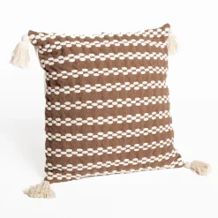 hôma Cojines Y Fundas Decorativas>Cojín BRAID marrón 45x45cm