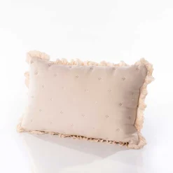 Cojines Y Fundas Decorativas>Cojín crudo AMALFI con encaje 45x60cm