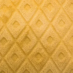 atmosphera Cojines Y Fundas Decorativas>Cojín 3D Con Rombos Ocre 40x40Cm