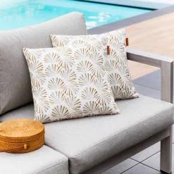 hespéride Textil De Jardín>Cojín de exterior FYLIE decorado abanico