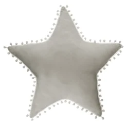 Niños atmosphera4kids Téxtil>Cojín Estrella Gris C/Pompones 50x4x50Cm