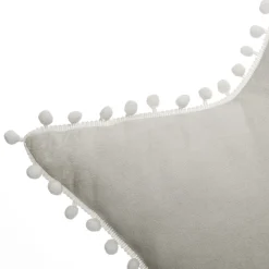 Niños atmosphera4kids Téxtil>Cojín Estrella Gris C/Pompones 50x4x50Cm