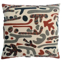 atmosphera Cojines Y Fundas Decorativas>Cojín Fez Multicolor de algodón 45x45Cm