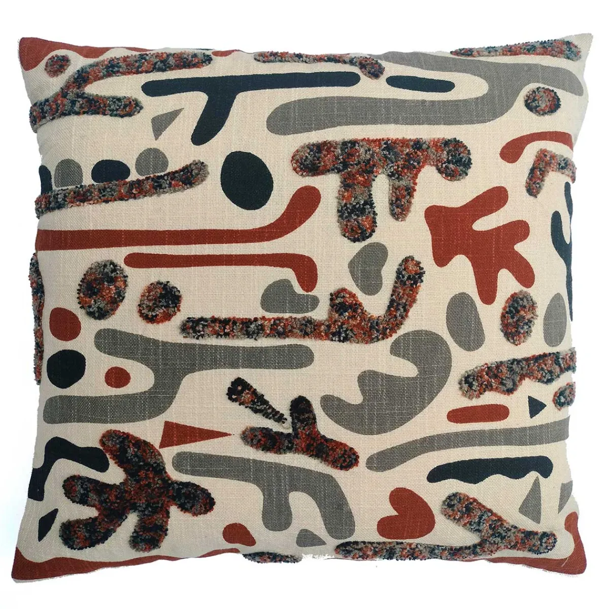 atmosphera Cojines Y Fundas Decorativas>Cojín Fez Multicolor de algodón 45x45Cm