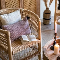 atmosphera Cojines Y Fundas Decorativas>Cojín Gaze Marfil Con Cruces 40x40Cm