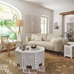 atmosphera Cojines Y Fundas Decorativas>Cojín Idylle Folk De Macramé 30x50Cm