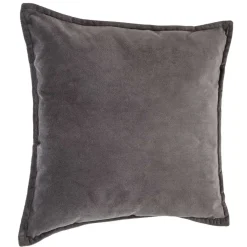 atmosphera Cojines Y Fundas Decorativas>Cojín LILOU gris oscuro 45x45cm