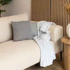 atmosphera Cojines Y Fundas Decorativas>Cojín Otto Gris Decorado 38x38Cm