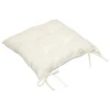 atmosphera Cojines Y Fundas Decorativas>Cojín Para Silla Bouclette Marfil 38x38cm