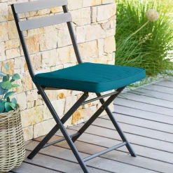 hespéride Textil De Jardín>Cojín para silla exterior KORAI azul canard