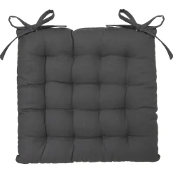 atmosphera Textil De Cocina>Cojín Para Silla Gris Oscuro 38x38Cm
