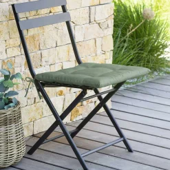 hespéride Textil De Jardín>Cojín para silla KORAI verde oliva 4 puntos