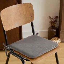 atmosphera Textil De Cocina>Cojín para silla LILOU gris oscuro