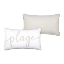 Cojines Y Fundas Decorativas>Cojín plage HARBOR blanco 30x50cm