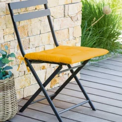 hespéride Textil De Jardín>Cojín p/silla exterior KORAI 4 puntos mostaza