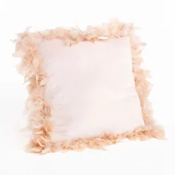 Cojines Y Fundas Decorativas>Cojín rosa claro de terciopelo 40x40cm