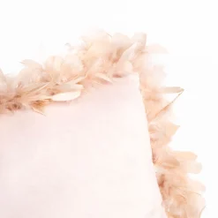 Cojines Y Fundas Decorativas>Cojín rosa claro de terciopelo 40x40cm