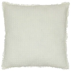 atmosphera Cojines Y Fundas Decorativas>Cojín The Floral Waffle Blanco 45x45cm