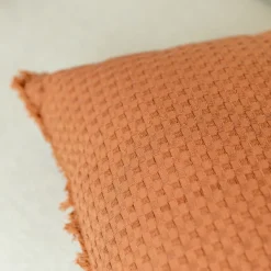 atmosphera Cojines Y Fundas Decorativas>Cojín The Floral Waffle Terracota 45x45cm