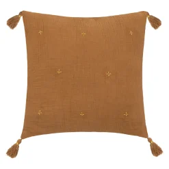 atmosphera Cojines Y Fundas Decorativas>Cojín Winter Light Gaze Canela 40x40