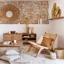 atmosphera Cojines Y Fundas Decorativas>Cojín Winter Light Gaze Canela 40x40