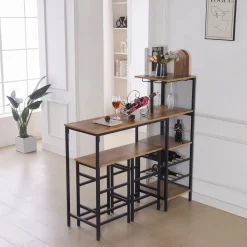 Mesas Para Comer>Cojunto de bar DAHLIA mesa y 2 taburetes