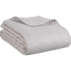 atmosphera Edredones Y Colchas>Colcha con 2 fundas de cojín gris pardo 240X260cm