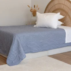 Edredones Y Colchas>Colcha WHEAT Azul 220x240cm