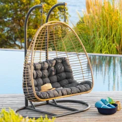 hespéride Columpios>Columpio AJAR de ratán 2 plazas