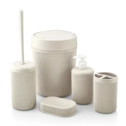 Accesorios De Lavabo>Conjunto de 5 piezas wc ALESTA beige