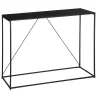 atmosphera Aparadores Y Consolas|Estilo Industrial>Consola Gota De Metal Negra 120x40x85Cm