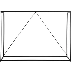 atmosphera Aparadores Y Consolas|Estilo Industrial>Consola Gota De Metal Negra 120x40x85Cm