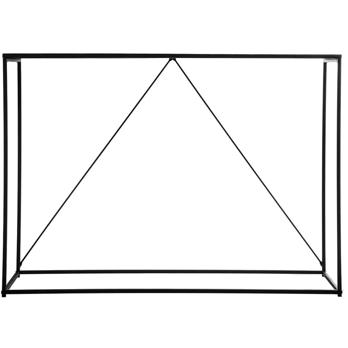 atmosphera Aparadores Y Consolas|Estilo Industrial>Consola Gota De Metal Negra 120x40x85Cm