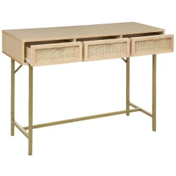 atmosphera Aparadores Y Consolas>Consola RAYO beige con 3 cajones