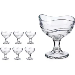 Cuencos, Fuentes Y Ensaladeras>Copa De Helado Forma Ondulada 135Ml