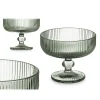 Platos Para Tartas, Tartas Y Bombones>Copa De Helado Verde A Rayas 31Cl