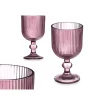 Copas>Copa De Vino Rayas Rosa Vidrio 26Cl