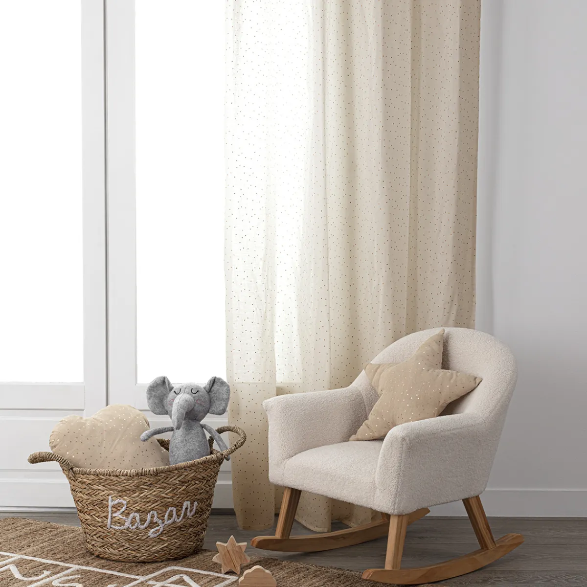 Niños atmosphera4kids Téxtil>Cortina Berlingot Beige 140x250Cm