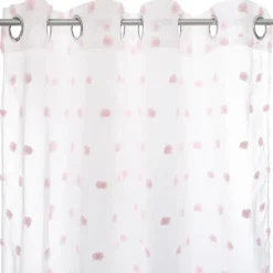 Niños atmosphera4kids Téxtil>Cortina Blanca C/Pompones Rosa 140x240Cm