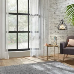 atmosphera Cortinas>Cortina Blanca De Lunares 140x240Cm