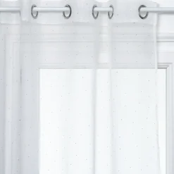 atmosphera Cortinas>Cortina Blanca De Lunares 140x240Cm